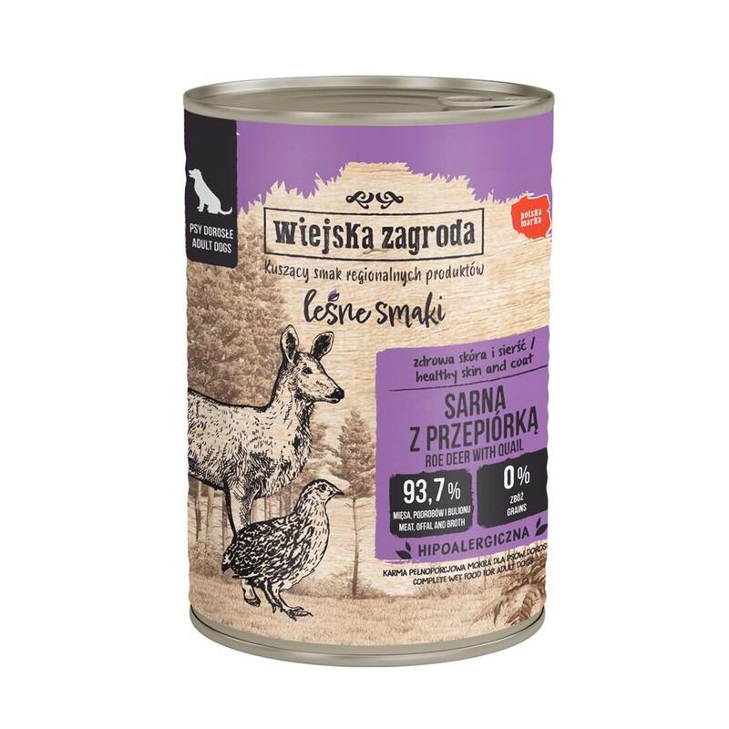 Country Farm Comida Húmeda De Huevas Y Codornices Para Perro 400g