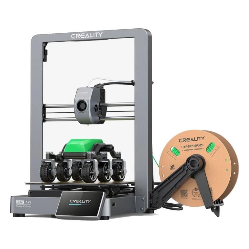 Creality Ender 3 V3 - Alta Velocidad 600mm/S, Impresora 3d Fdm Tamaño De Impresión 220x220x250mm, Enfriamiento Rápido Negro