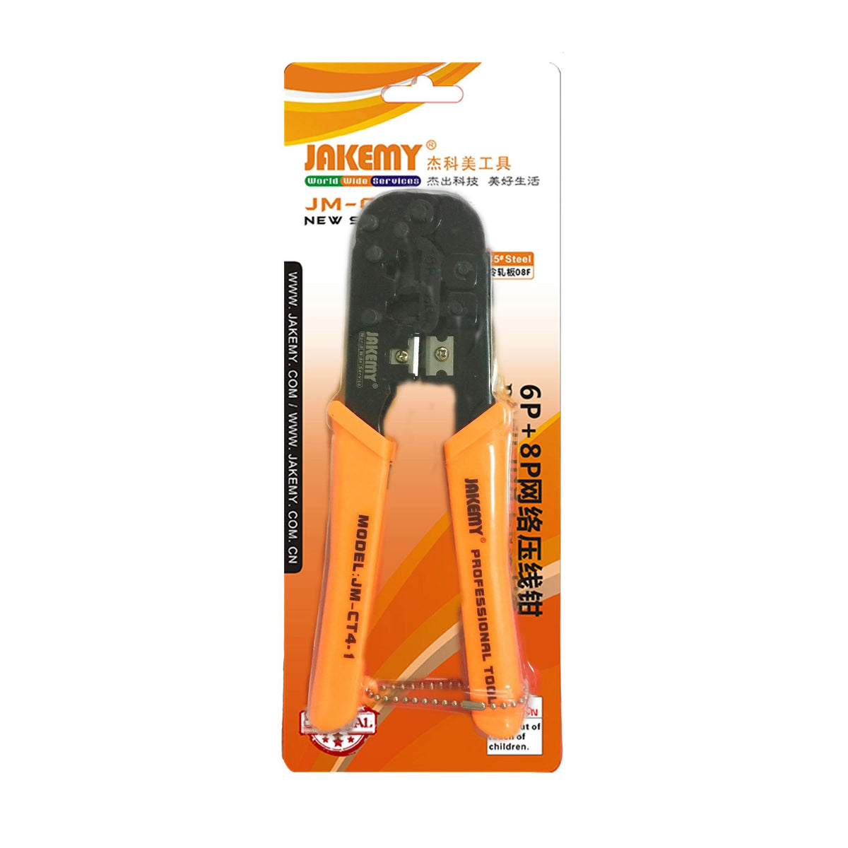 Crimpadora Para Cable Red 6P/8P Jakemy Jm-Ct 4-1