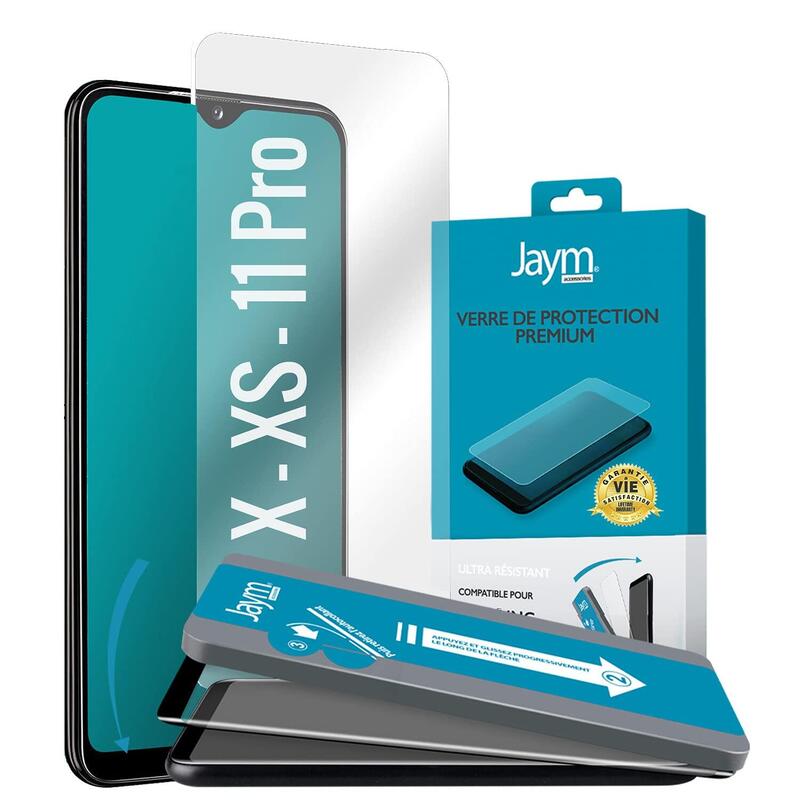 Cristal Templado Premium 2.5d Con Aplicador Para Apple Iphone X / Xs - Iphone 11 Pro - Jaym®**