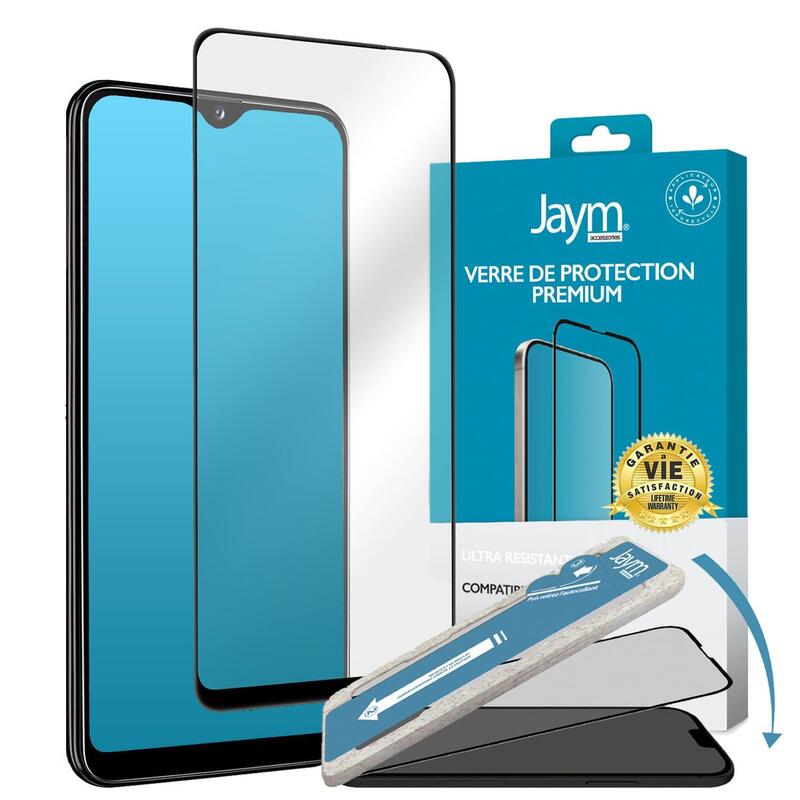 Cristal Templado Premium 3d Full Glue Contour Negro Con Aplicador Para Apple Iphone 13 Mini - Jaym® **