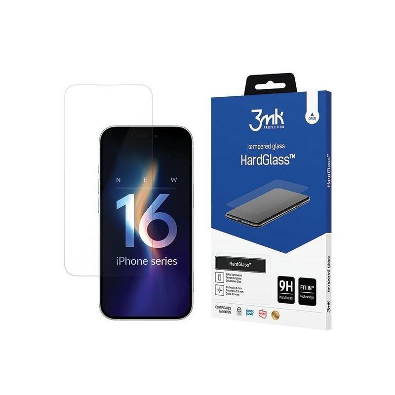 Cristal Templado Protector Para Samsung A16 Biselado Hardglass 9h Transparente