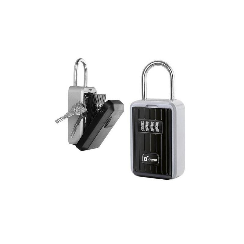 Cromad Caja De Seguridad Para Llaves - Combinacion Personalizable De 4 Digitos - Gancho