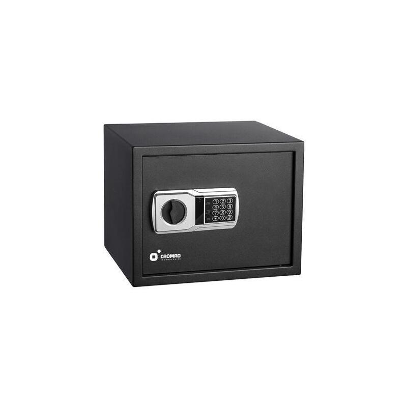 Cromad Caja Fuerte Electronica - Alto Nivel De Seguridad - De 3 A 8 Digitos - Bisagras Ocultas - Incluye Llave De