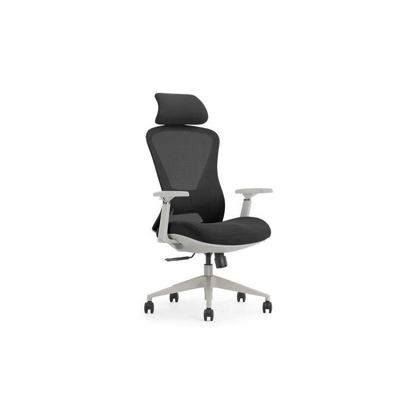 Cromad Gama Senior Se4000 Silla De Oficina - Piston De Gas De Grado 4 - Soportes Lumbar Y Cervical Ajustables - Respaldo De Malla - Reposabrazos Ajustables 3d Y Acolchados
