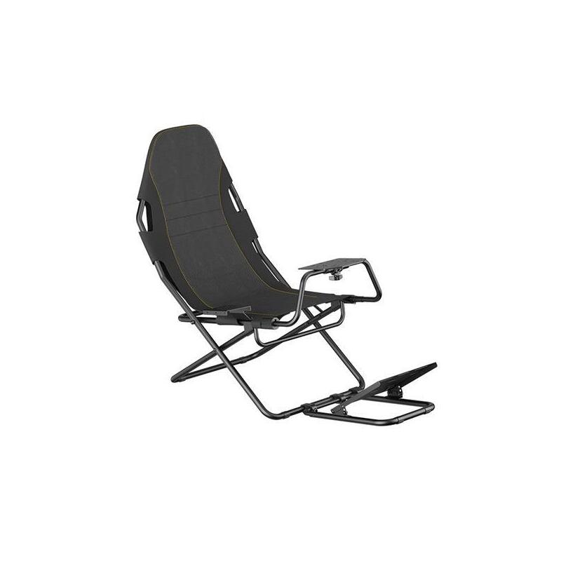 Cromad Slim Racing Seat Asiento Simulador De Carreras - Soporte Para Pedales Y Volante Ajustables - Diseño Plegable