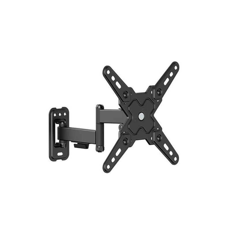 Cromad Soporte De Pared Con Brazo Articulado Para Tv De 13"-43" - Giratorio, Inclinable Y Doble Extension - Peso Max