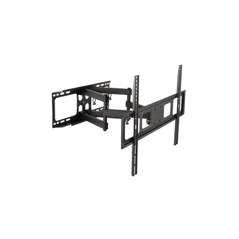 Cromad Soporte De Pared Con Doble Brazo Articulado Para Tv De 32"-70" - Compatible Con Tv Curva - Giratorio, Inclinable Y Extensible - Peso Max 40kg - Vesa 600x400mm