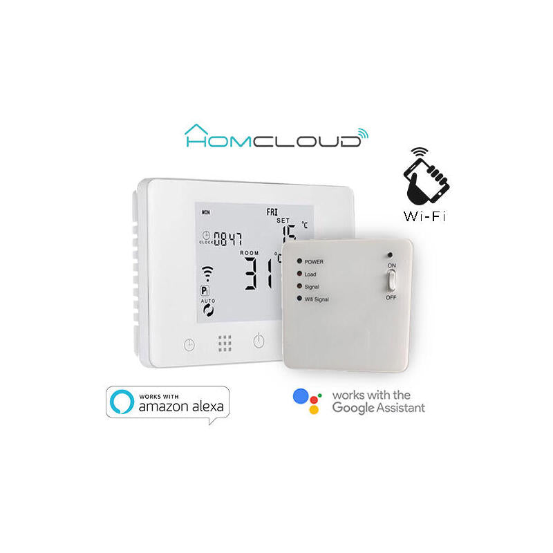 Cronotermostato Digital Wi-Fi De Homcloud Con Receptor De Rf