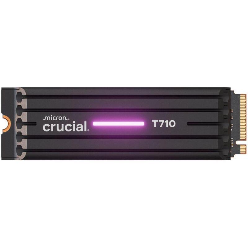 Crucial T710 With Heatsink 4tb Pcie Gen5 Nvme M.2 2280 Ssd