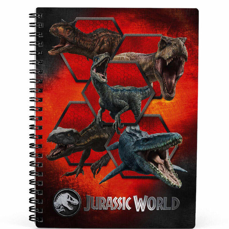 Cuaderno 3d Carnivorous Jurassic World