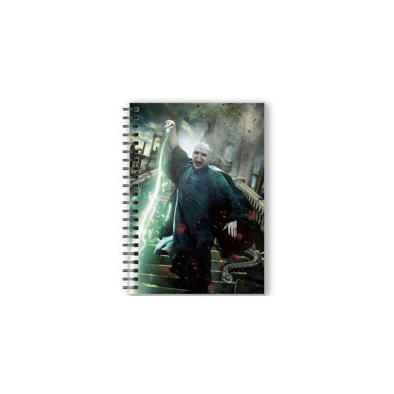 Cuaderno A5 3d Voldemort Harry Potter