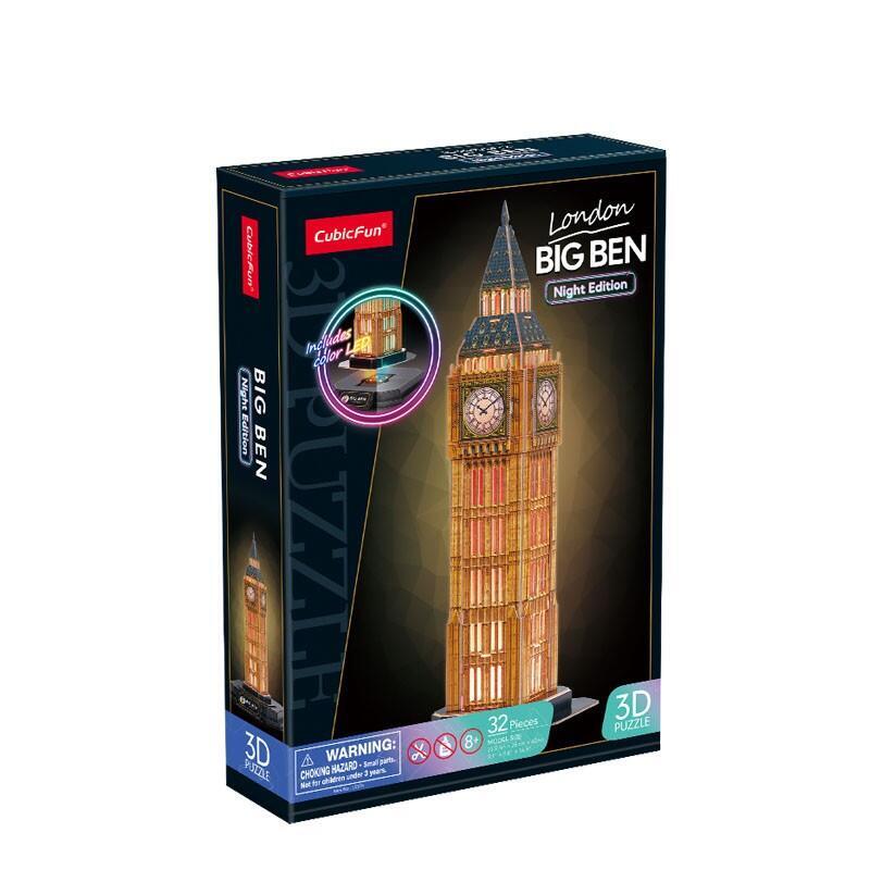 Cubic Fun Puzzle 3d Big  Ben Night Version
