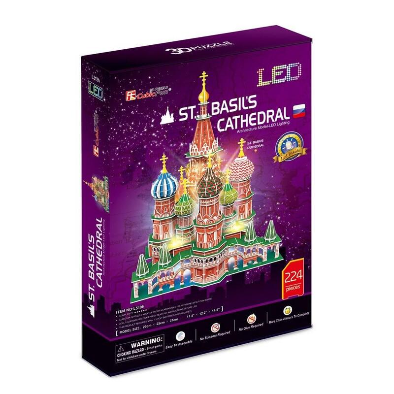 Cubic Fun Puzzle 3d Led  St.Basils Cathedral