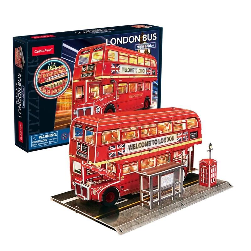 Cubic Fun Puzzle 3d -    London Bus