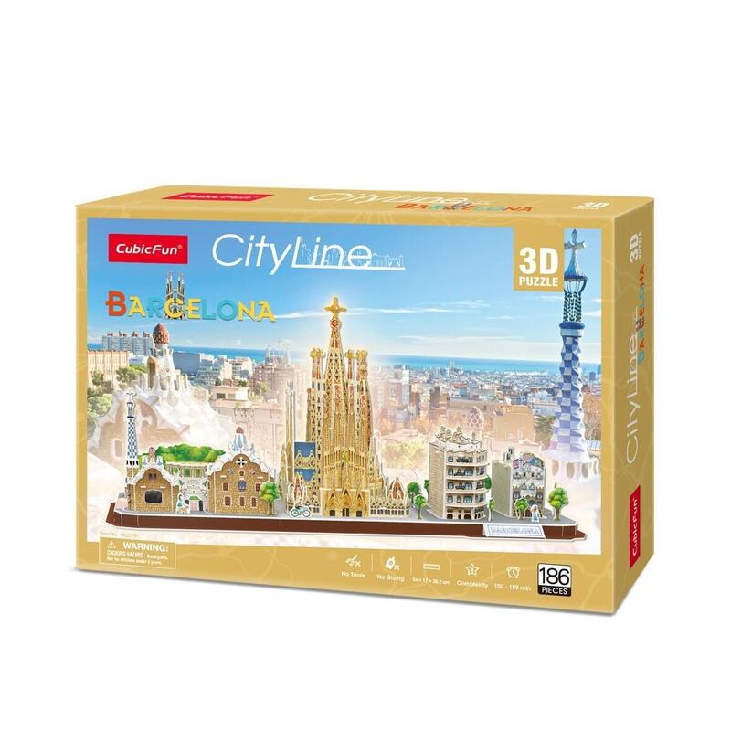 Cubicfun Puzzle 3d City  Line Barcelona