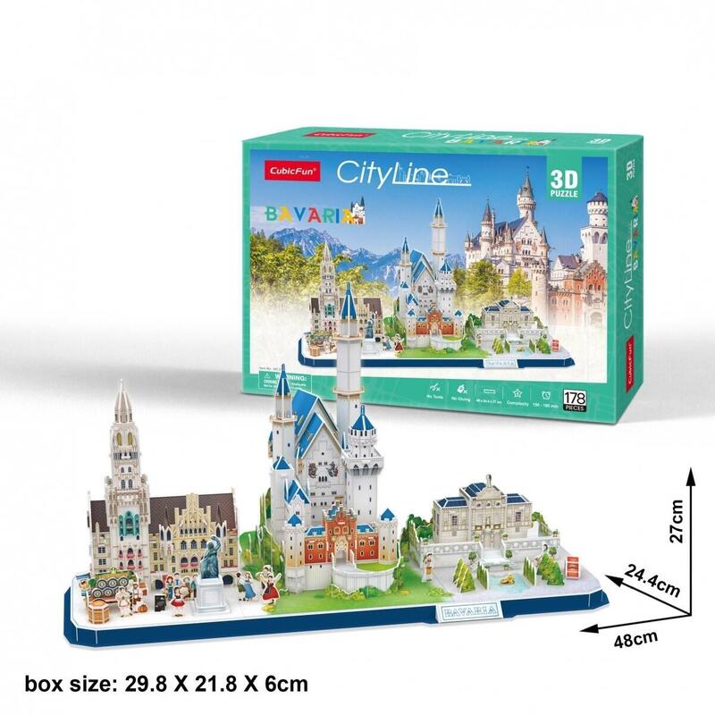 Cubicfun Puzzle 3d City  Line Bavaria