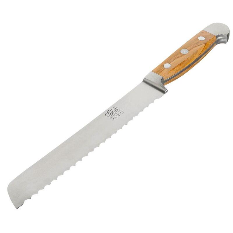 Cuchillo Para Pan Güde Alpha 21 Cm Madera De Olivo