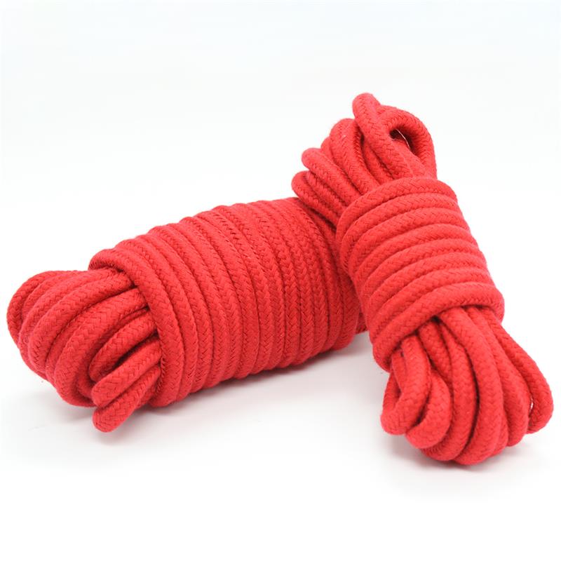 Cuerda De Bondage De Algodón 10 Metros Rojo
