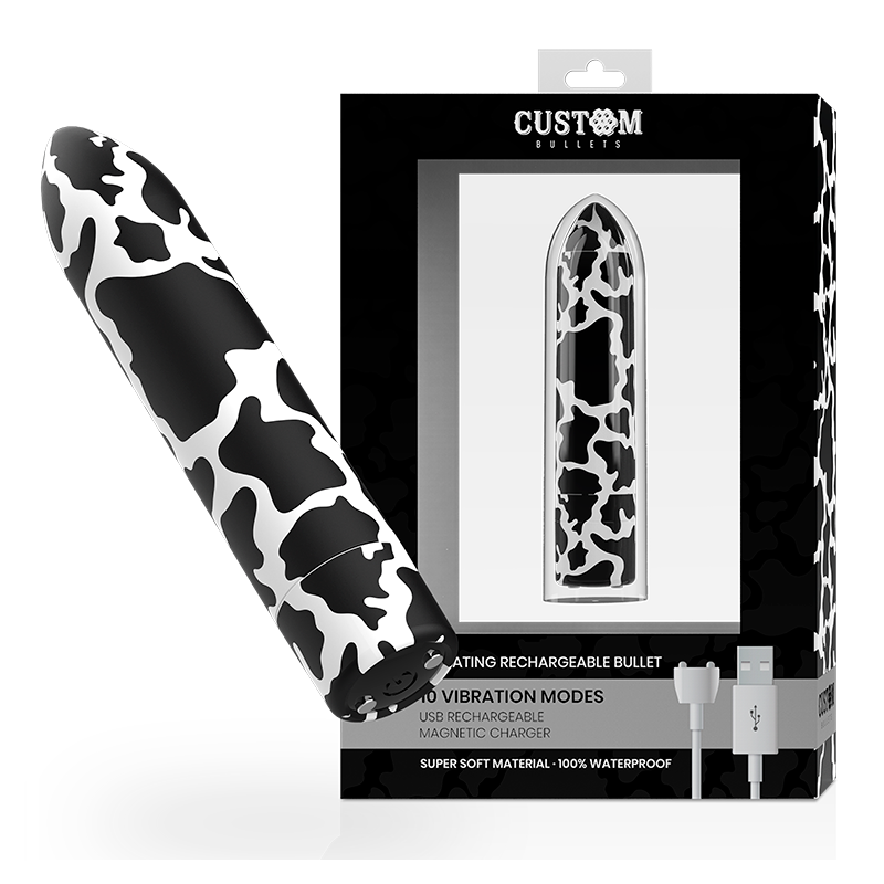 Custom Bullets - Bala Recargable Cow 10 Intensidades