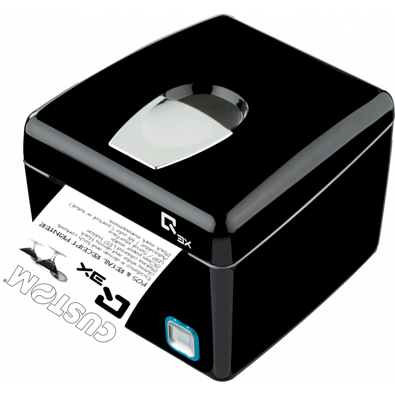 Custom Impresora Q3x Wifi Usb Rs232 Negra