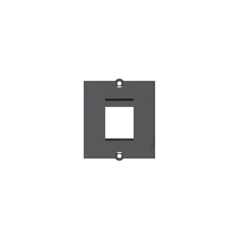 Custom Module - 1xkeystone W/2 Screws - Black