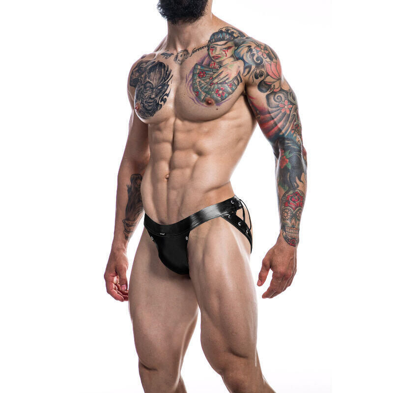 Cut4men - Jockstrap Desire Cuero Negro Xl