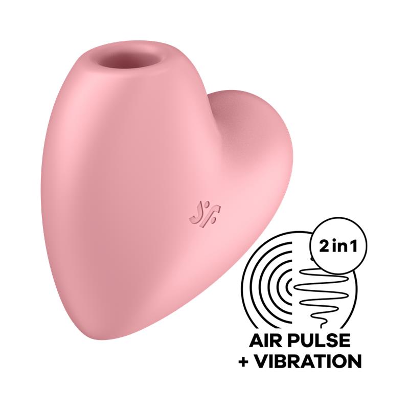 Satisfyer - Cutie Heart Estimulador Y Vibrador Rosa