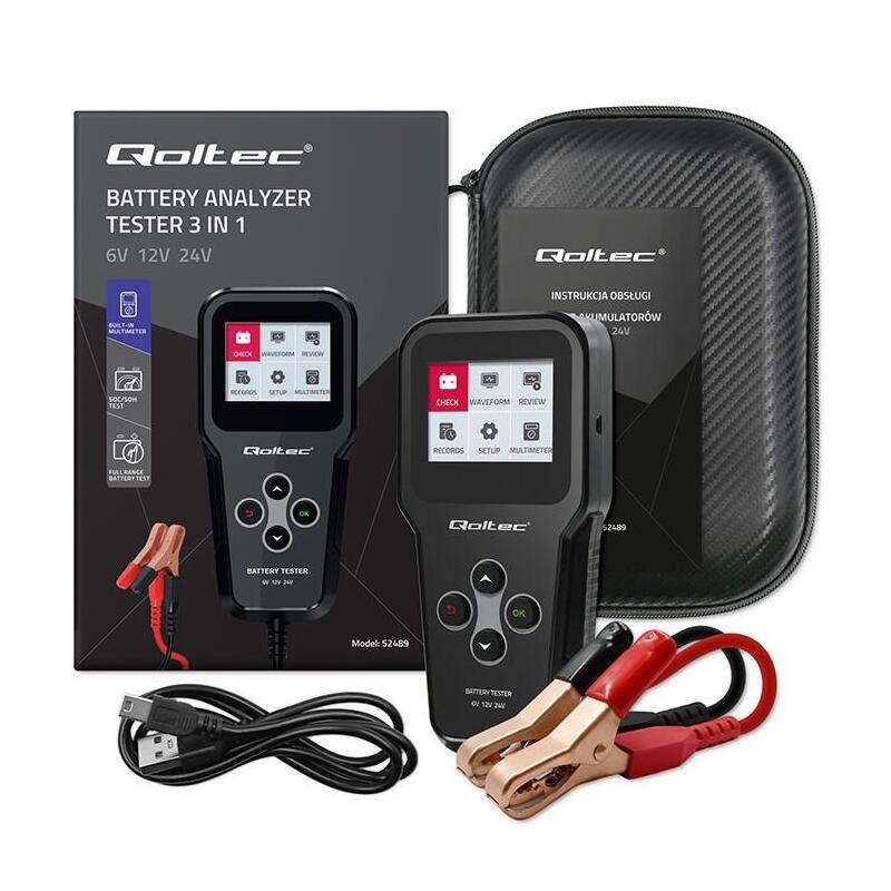 Cyfrowy Tester Batería 3w1 Con Lcd 6v 12v 24v 30ah- 200ah