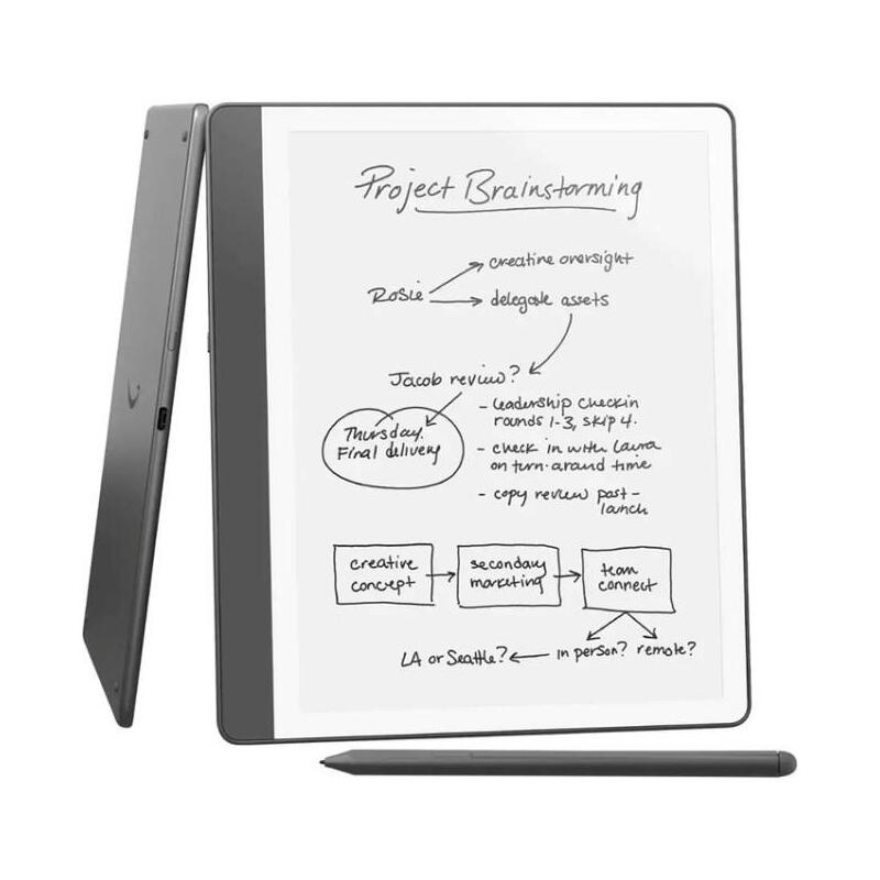 Czytnik Ebook New Kindle Scribe - 2024 Release 10.2 Glare-Free 16gb Wi-Fi (Without Lockscreen Ads) With Premium Pen Tungsten + Ladowarka 20w Usb-C/Usb-A Ezc105w