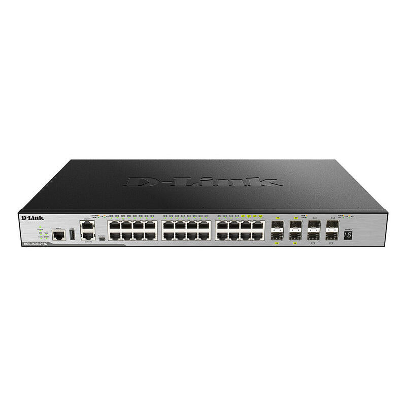 D-Link Dgs-3630-28tc Switch L3 20xgb 4xsfp 4x10gb