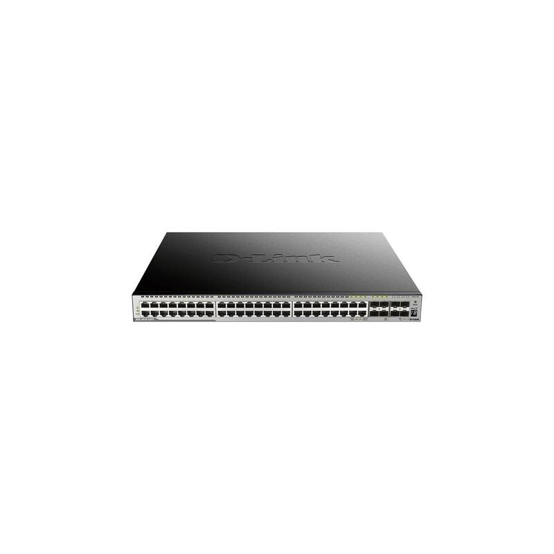 D-Link Dgs 3630-52pc Conmutador L3 Gestionado 44 X 10/100/1000 (Poe+) + 4 X Gigabit Sfp Combinado + 4 X 10 Gigabit Sfp+ Montaje En Rack Poe+ (370 W)