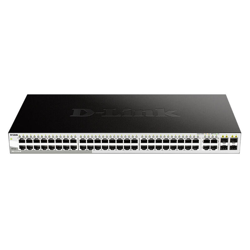 D-Link Switch Dgs-1210 48 Puertos 10/100/1000 + 4 Puertos Gigabit Sfp