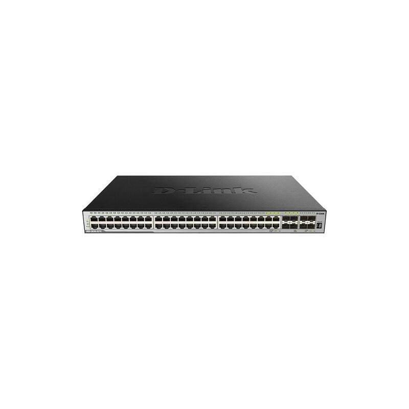 D-Link Switch Gestionable 44 Puertos 10/100/1000 Base-T + 4 Puertos Combo 1000 Base-T/Sfp + 4 Puertos 10gbe Sfp+
