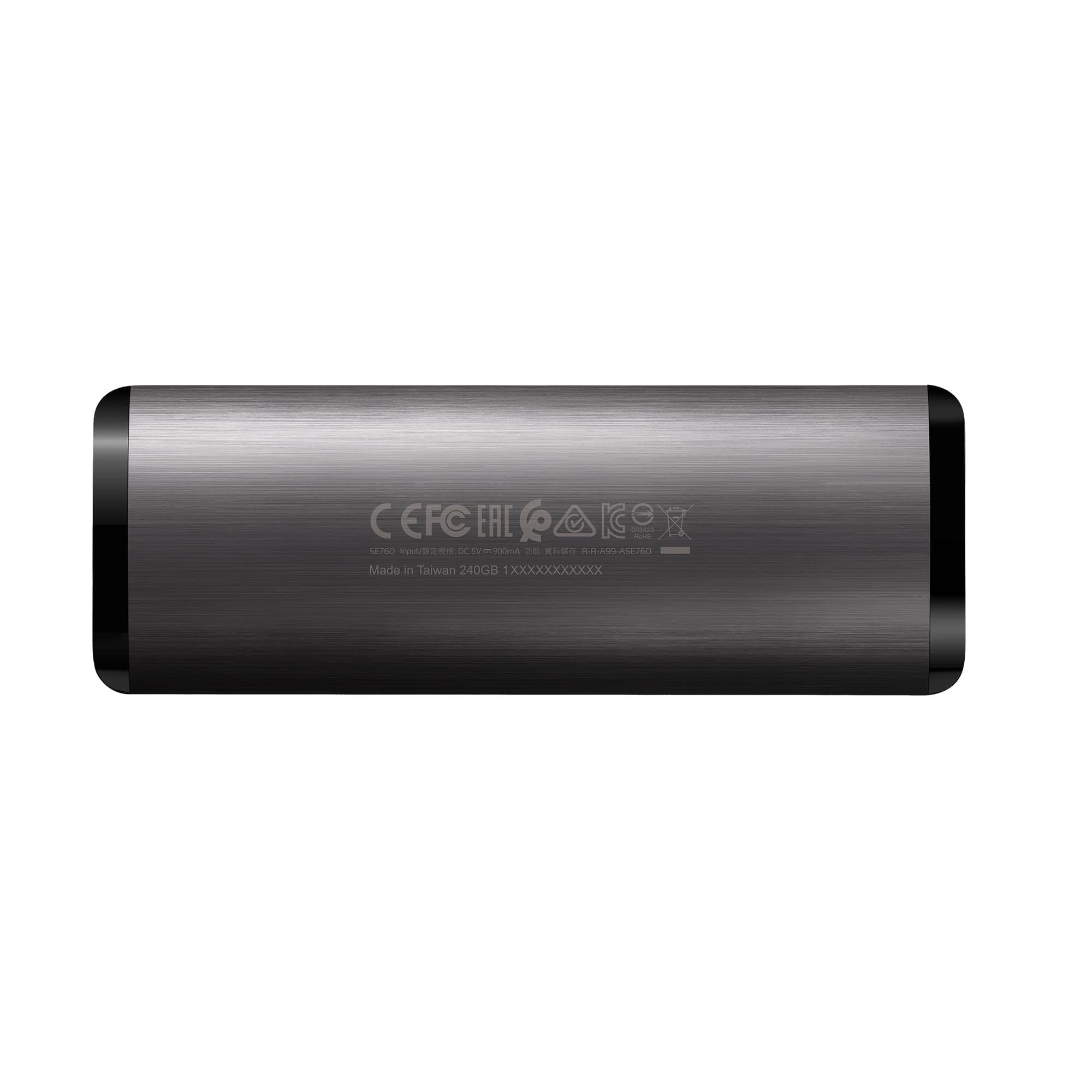 Adata External Ssd Se760 1tb Titanium Usb3.2 Gen2 Type-C