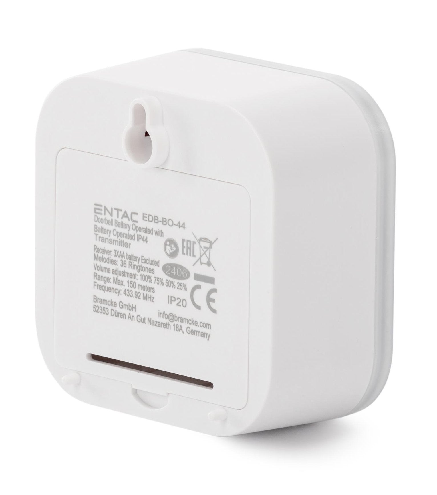 Entac Türklingel Ip44-Sender Inkl. 1xcr2032