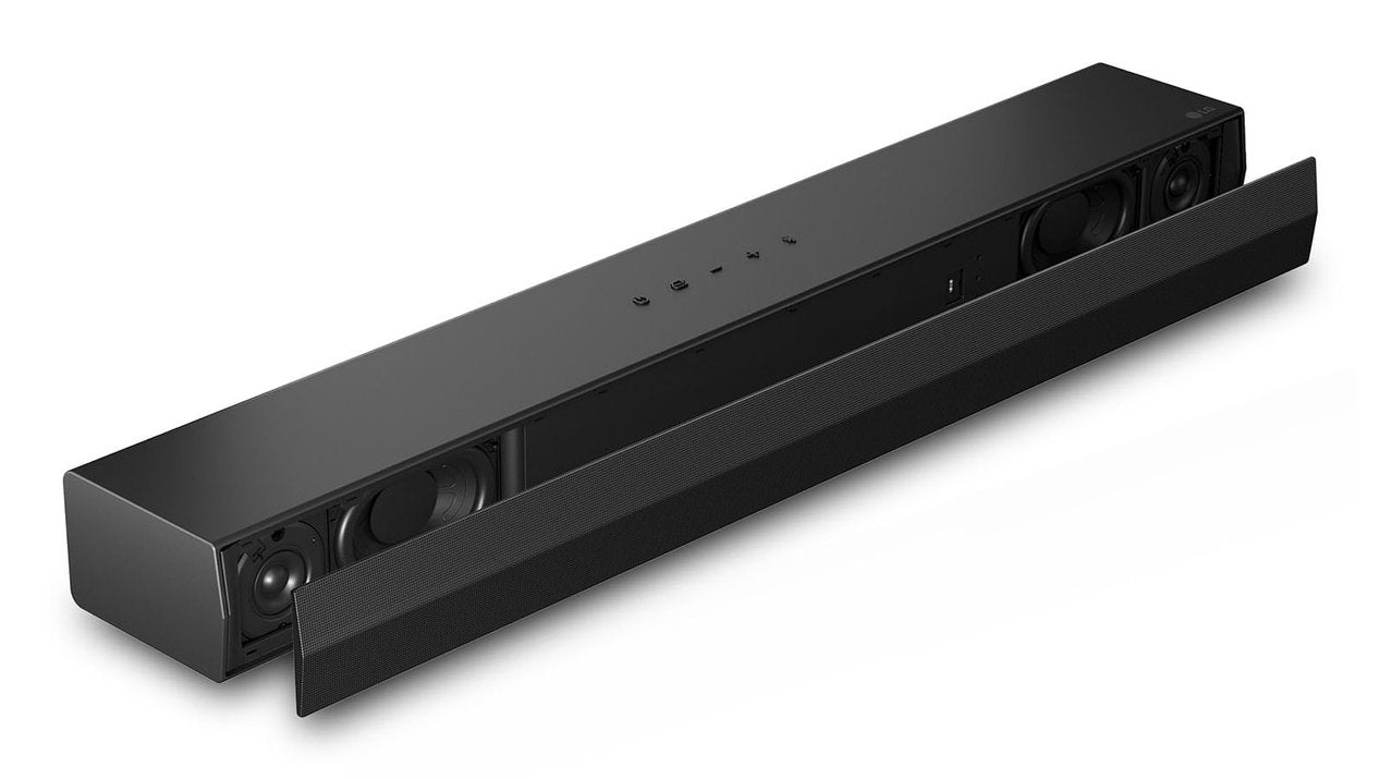 Barra De Sonido Lg S20a Black Con Doble Subwoofer Integrado Con 50w Y 2.0ch