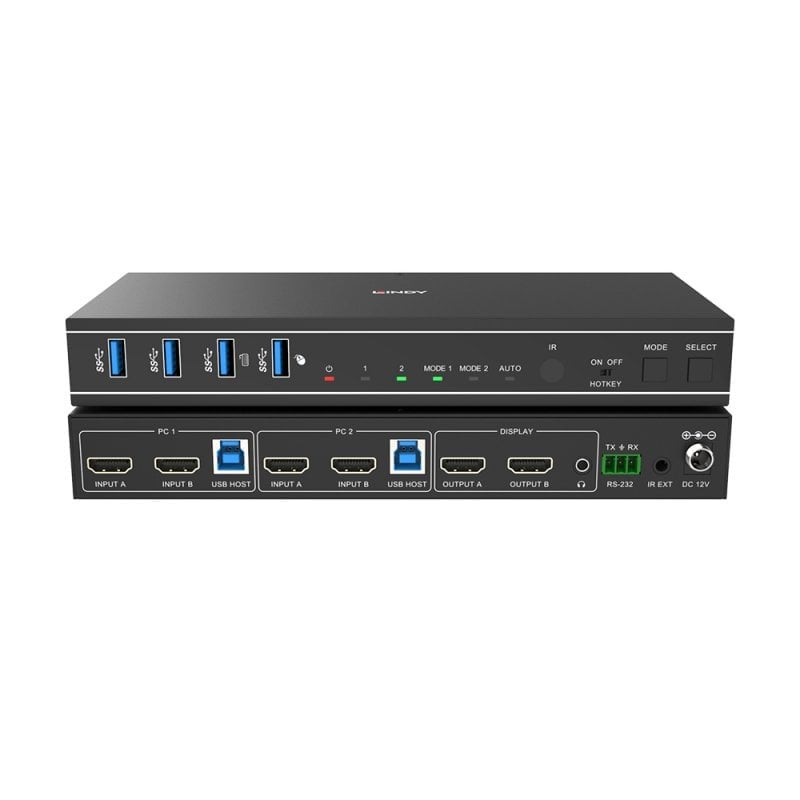 EAN 4002888393140 - Lindy 39314 interruptor KVM Negro imagen 4