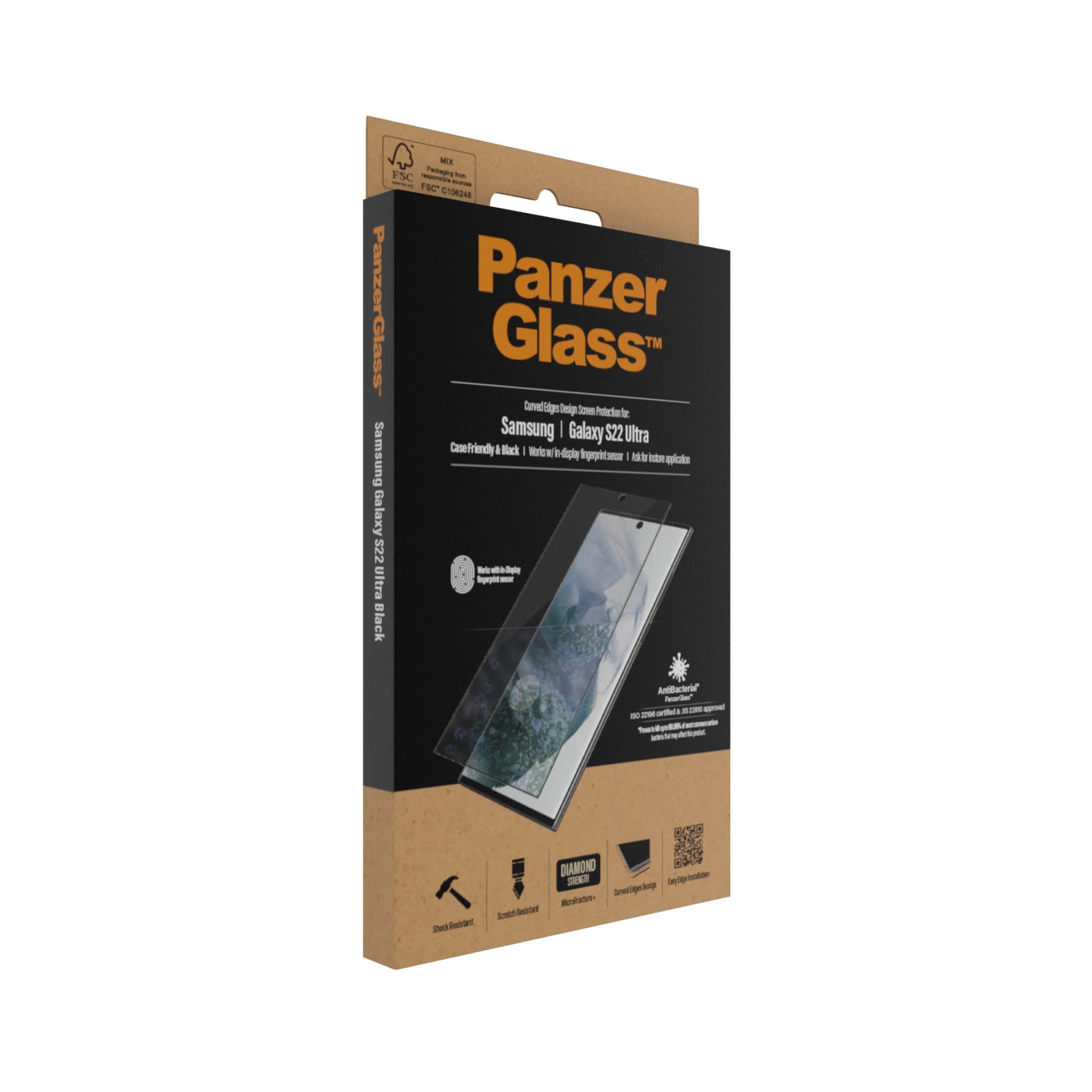 EAN 5711724072956 - PanzerGlass ® UltraForce1 Samsung Galaxy S22 Ultra 5G | Screen Protector Protector de pantalla 1 pieza(s) imagen 4