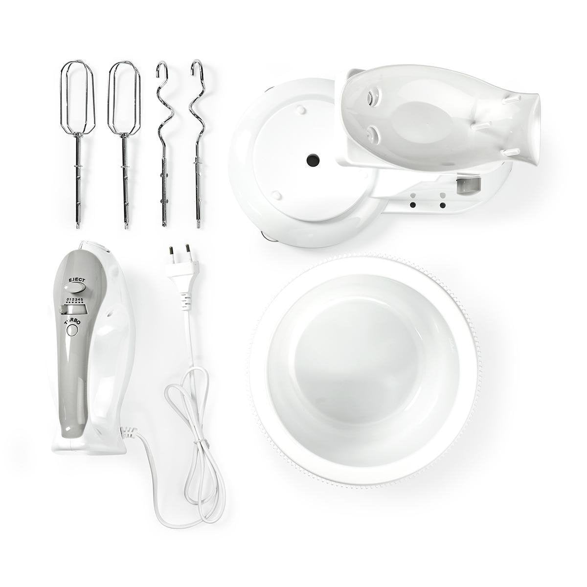 EAN 5412810330225 - Nedis KAHM110CWT batidora Batidora de mano 200 W Gris, Blanco imagen 16