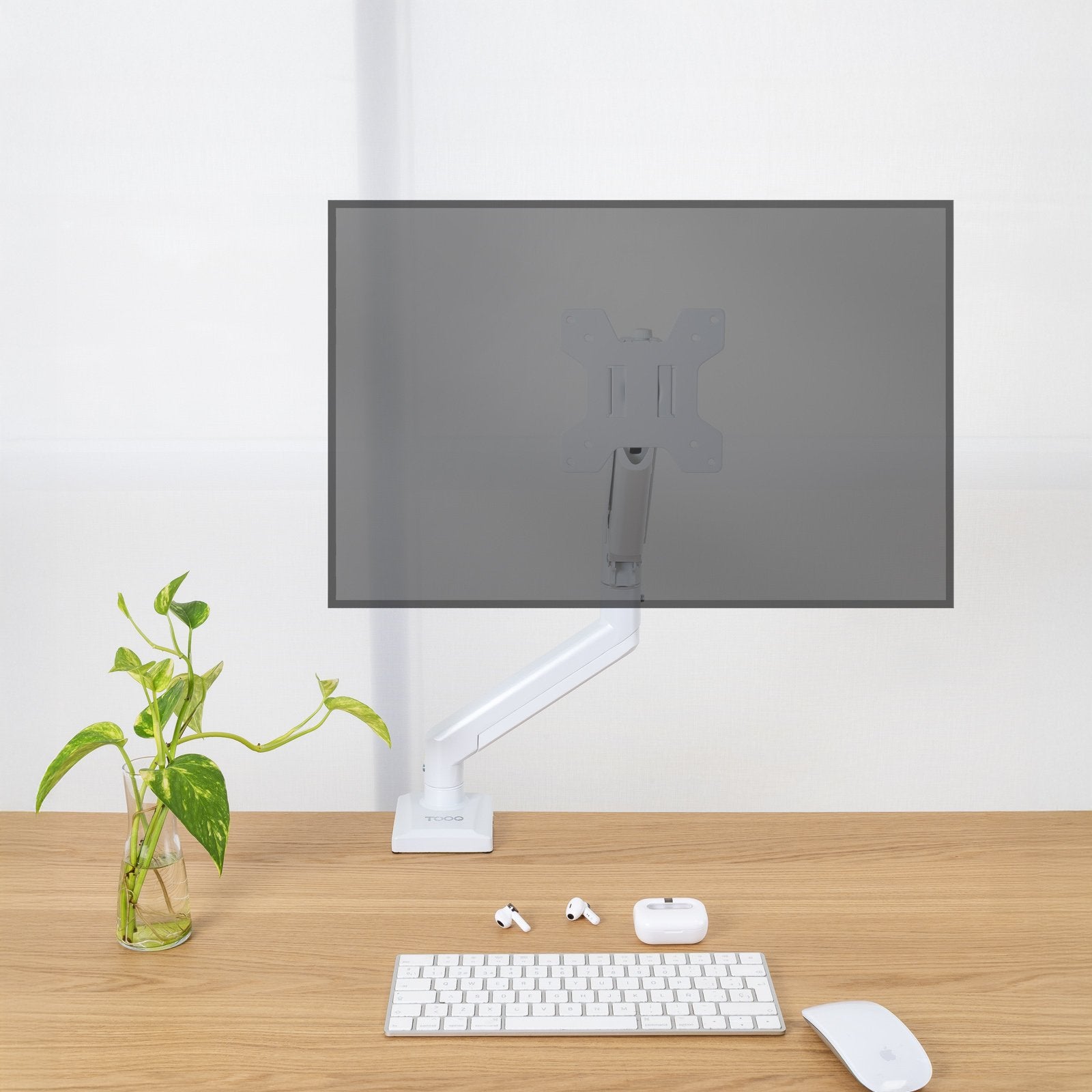 EAN 8433281016446 - TooQ DB1334TNR-W soporte para monitor 86,4 cm (34") Escritorio Blanco imagen 3