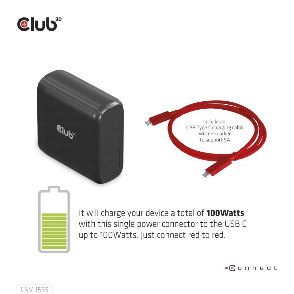 EAN 8719214472702 - CLUB3D CSV-1565 base para portátil y replicador de puertos Acoplamiento USB 3.2 Gen 1 (3.1 Gen 1) Type-C imagen 5