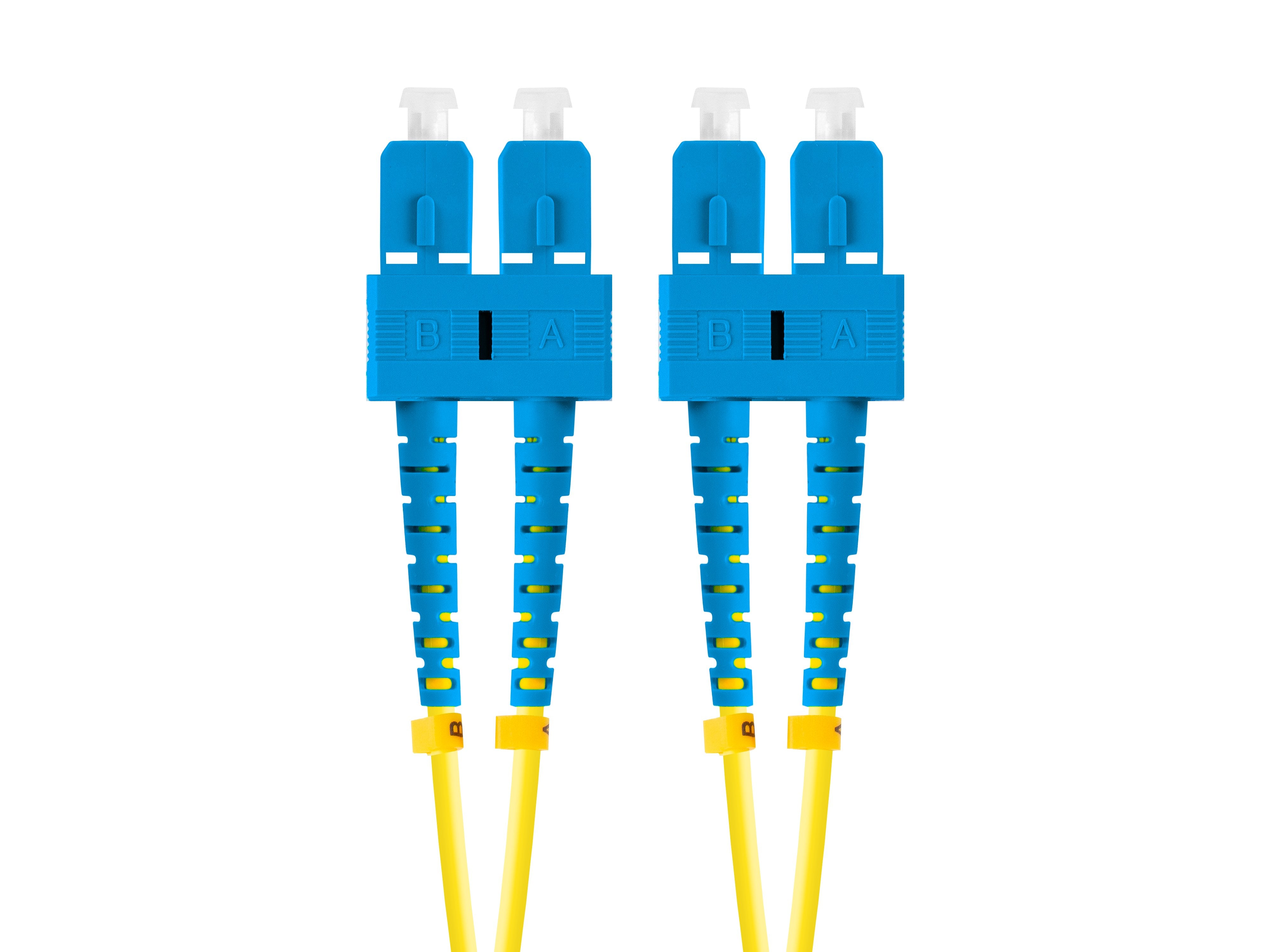 Cable Fibra Óptica 2m Lanberg Mono Sc/Upc-Sc/Upc Duplex G657a1 Lszh Amarillo