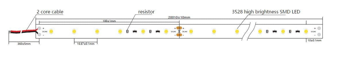 Synergy 21 Led Flex Mrip 2835 - 60 Ww Dc24v 96w Ip20 Uls 20m