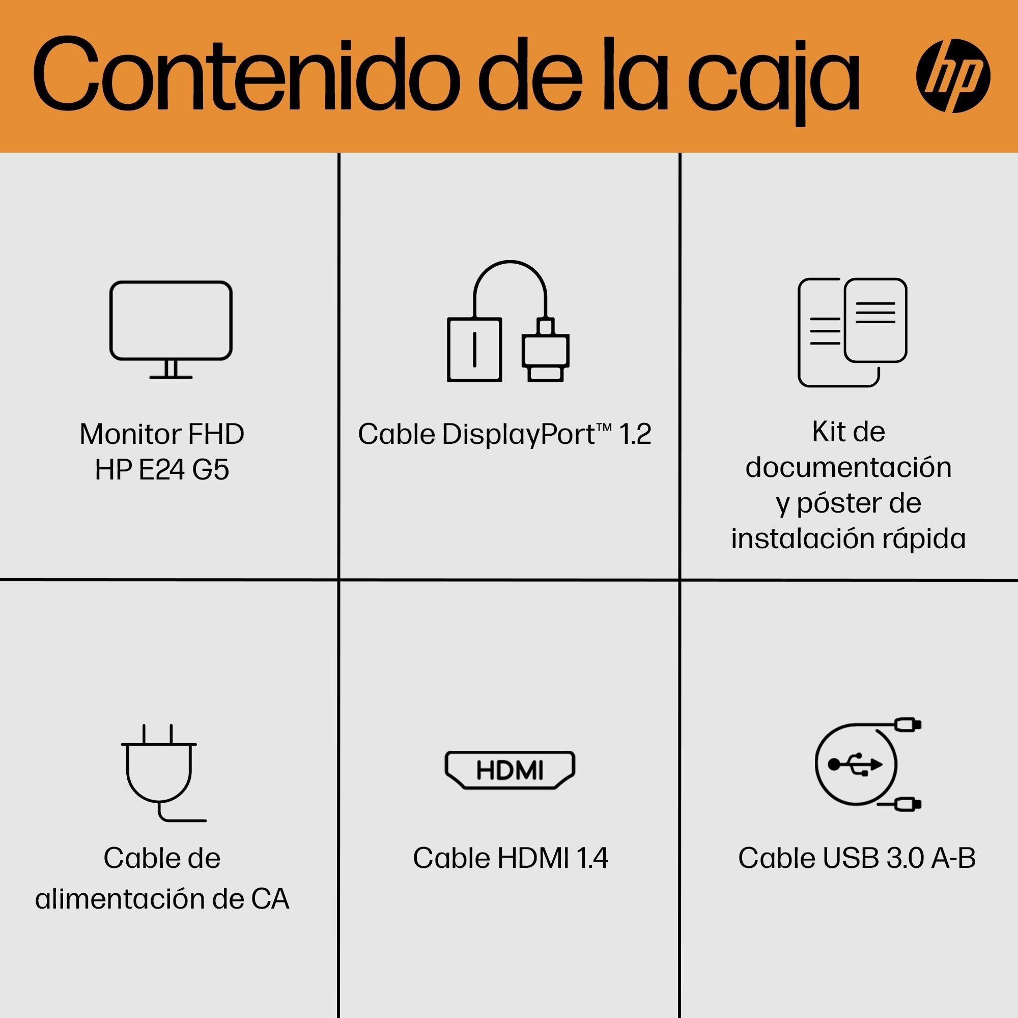 EAN 0196786616549 - HP E24 G5 FHD PVC Free Monitor pantalla para PC 60,5 cm (23.8") 1920 x 1080 Pixeles Full HD LCD Negro, Pl imagen 4