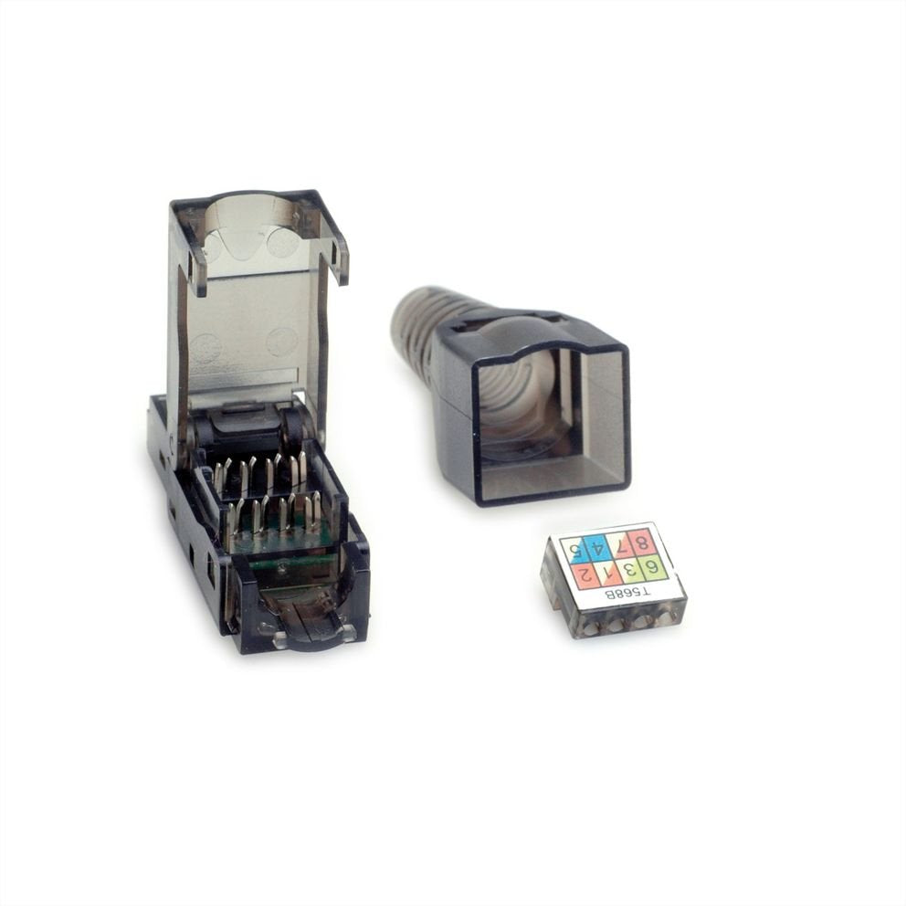 EAN 7630049610088 - VALUE 26.99.0372 conector RJ45 Negro, Transparente imagen 7