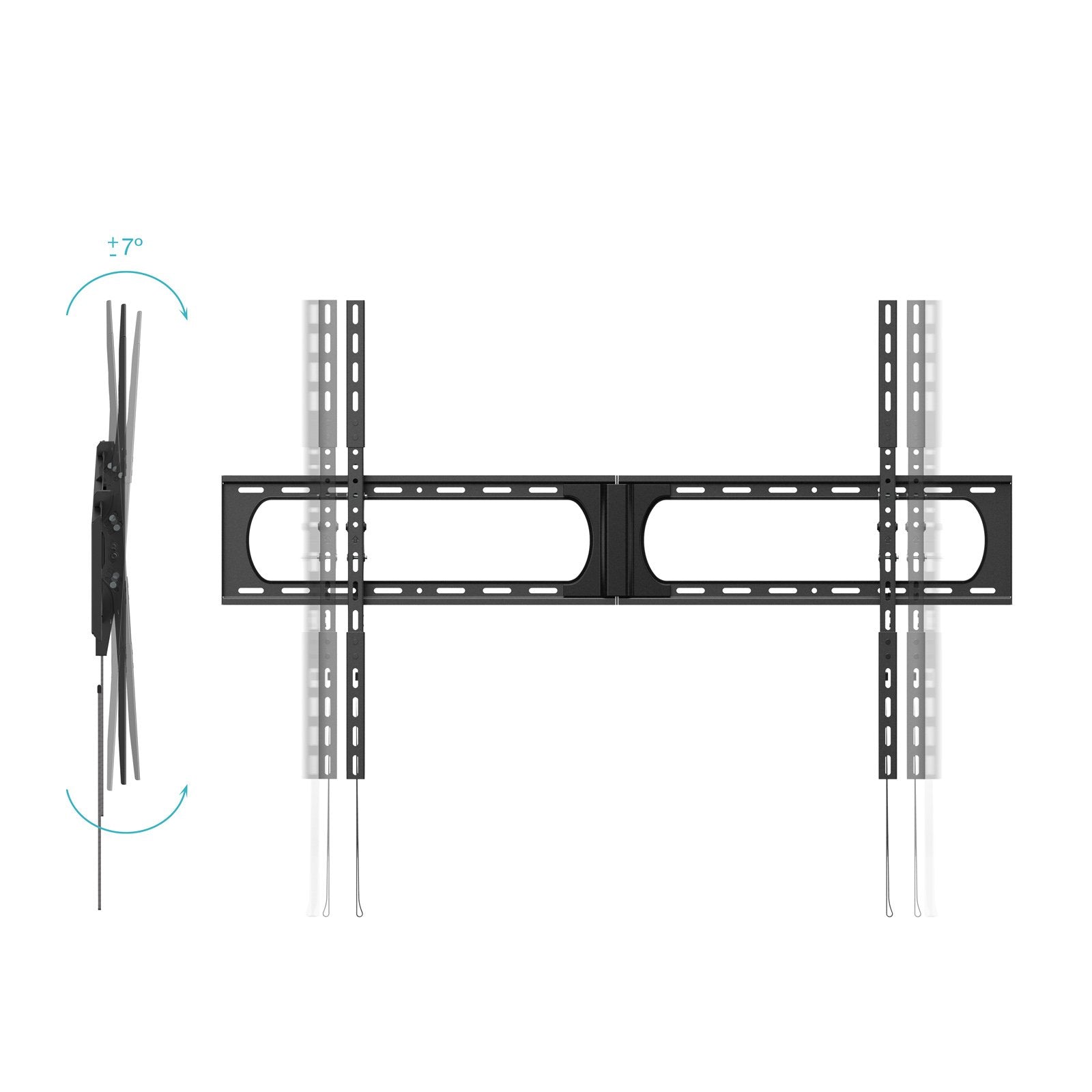 Soporte Pared Tooq Inclinable Pantallas 37-140 Negro