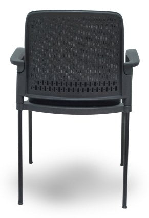 Piqueras Y Crespo Forol Pack 4 Sillas Opti519 Respaldo Malla Negra Asiento Tela Negra