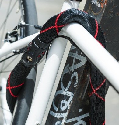 Candado Abus 88990 Para Bicicleta Negro 1400 Mm Cable Antirrobo