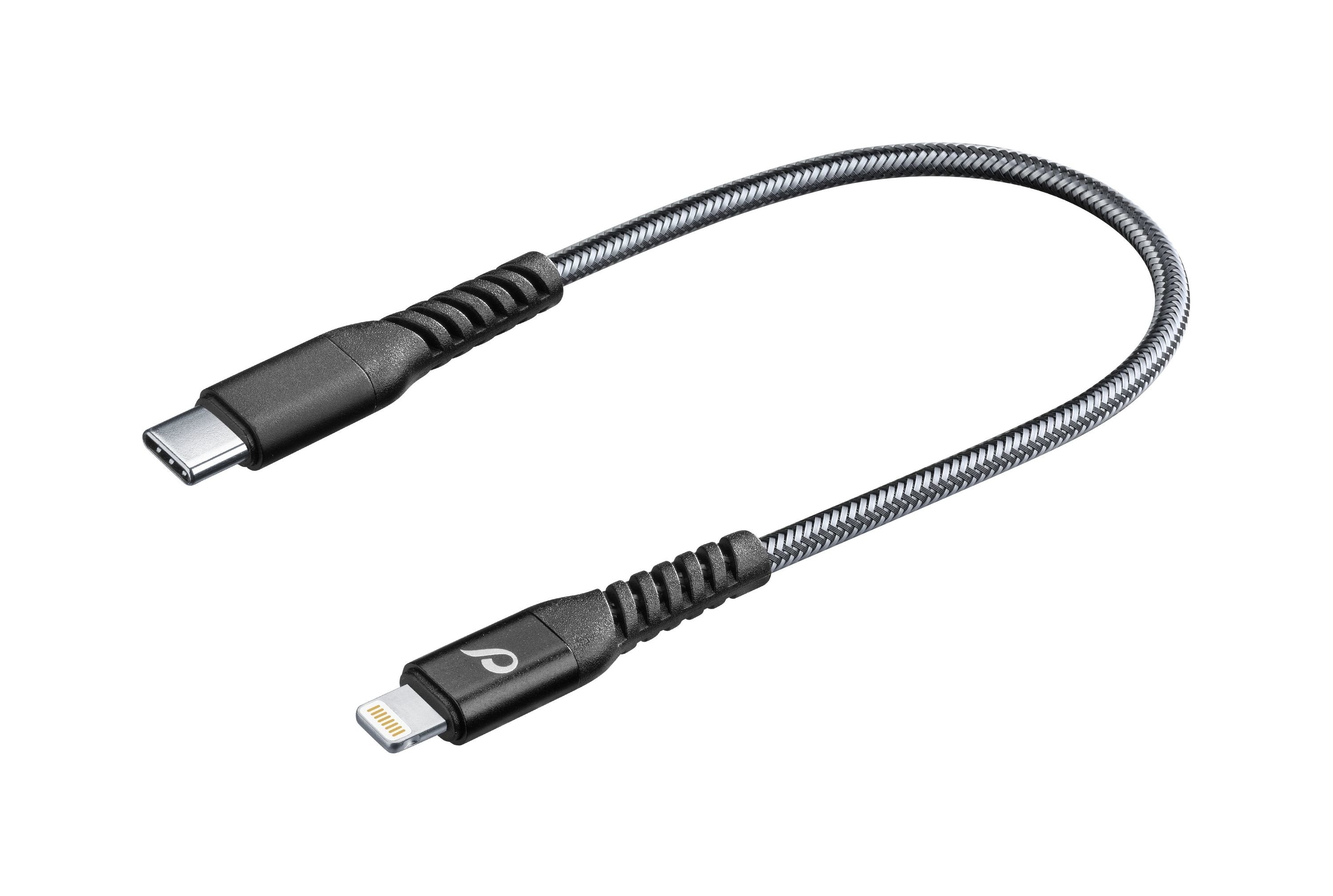Cellularline Extreme Usb Typ-C Auf Lightning Cable 15cm - Mfi
